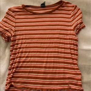 Two Striped T-Shirts (Orange & Green)